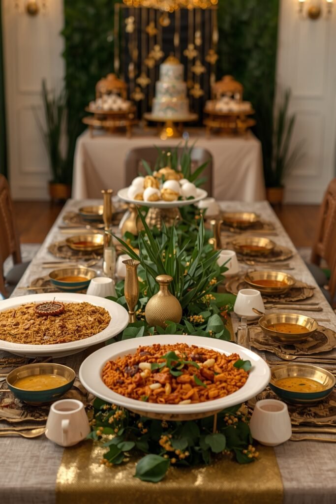 festive South Asian celebration setting