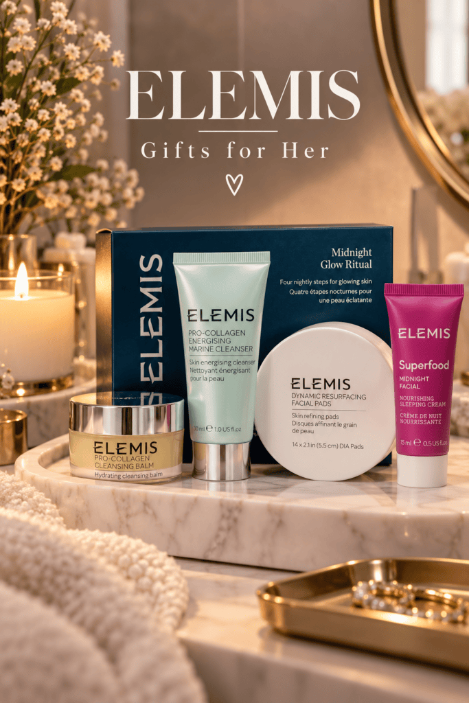 ELEMIS Midnight Glow Ritual skincare gift set for women