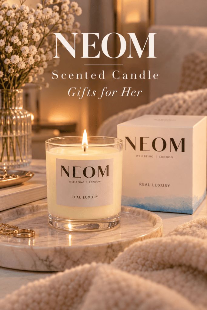 NEOM Real Luxury scented candle, a cosy home gift for women