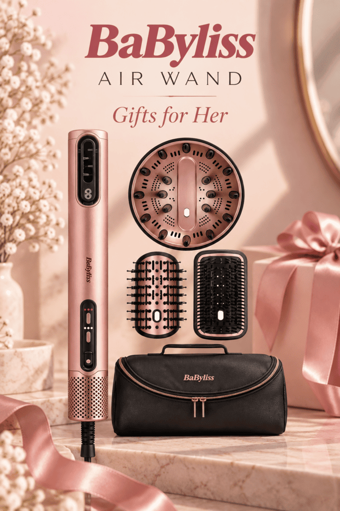 BaByliss Air Wand hair styler with attachments, a luxury gift for her