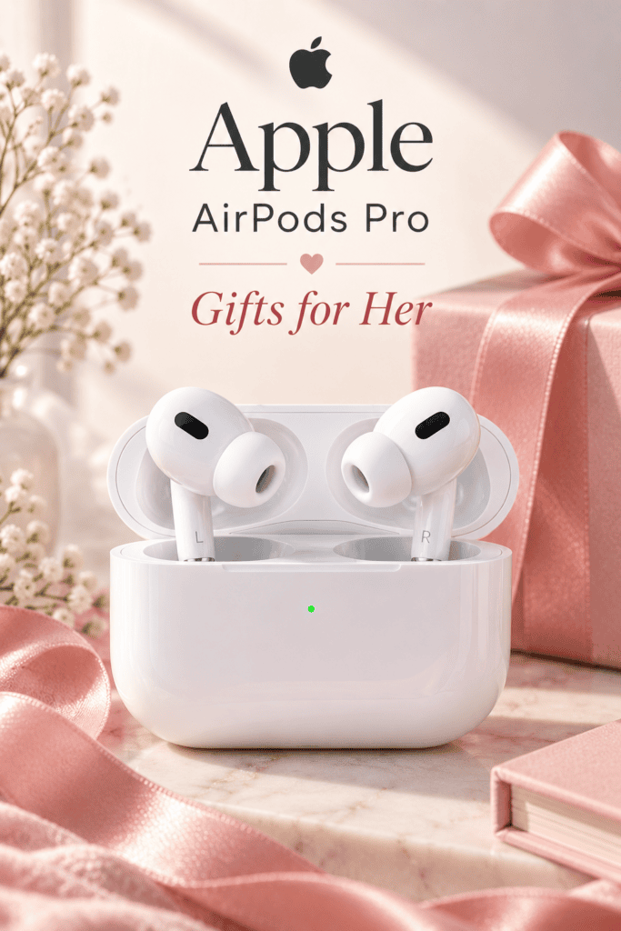 Apple AirPods Pro with charging case, a premium tech gift for her